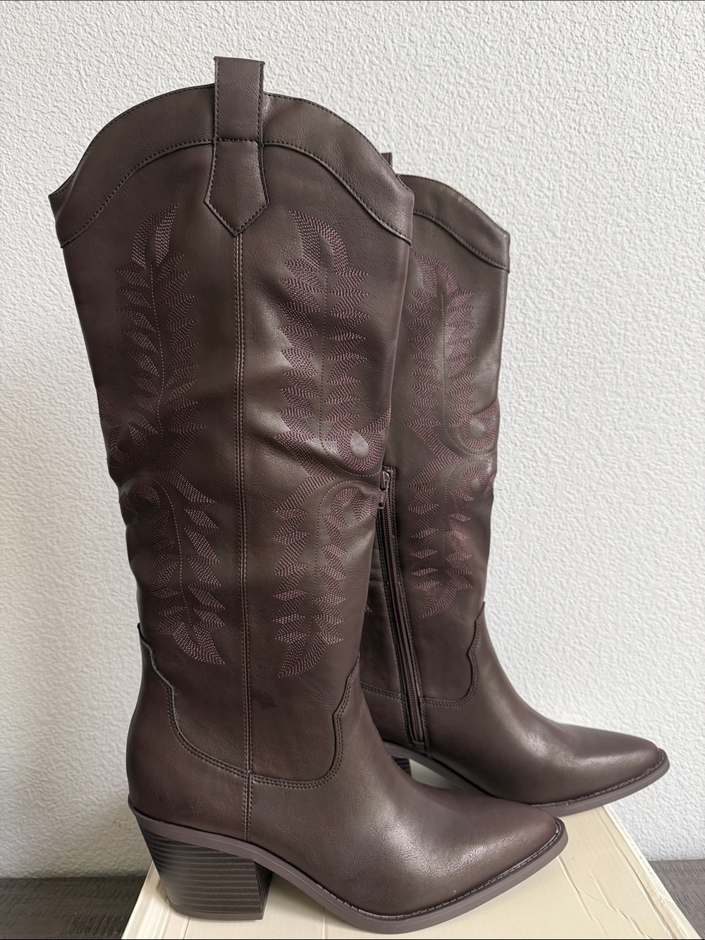 Sun + Stone Women's Bodhiii Western Knee High Boots